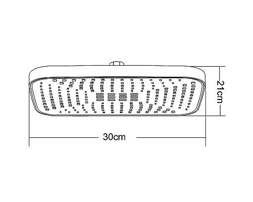 Верхний душ Orange S14TSb Черный матовый