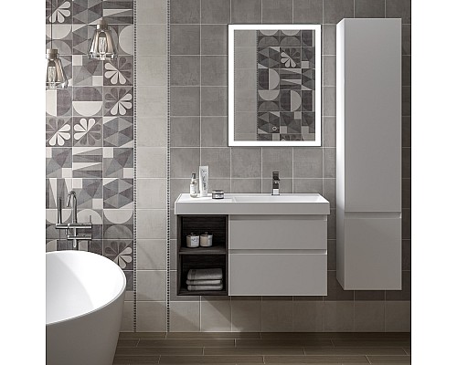 Пенал Kerama Marazzi CUBO подвесной правый 165, белый глянцевый
