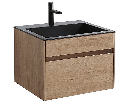 Тумба под раковину Vincea Chiara 60 VMC-2C600NO подвесная N.Oak