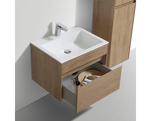 Тумба под раковину Vincea Chiara 60 VMC-2C600NO подвесная N.Oak