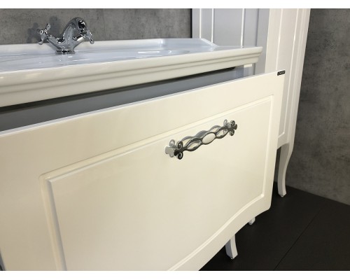 Тумба с раковиной Comforty Павия 100 00004147999 Белый глянец