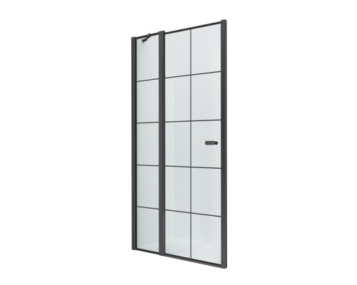 Душевая дверь NEW TRENDY NEW SOLEO BLACK одинарные 90x195 (черный)