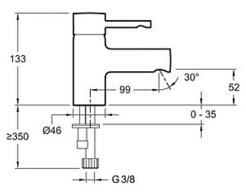 Смеситель для раковины Jacob Delafon E98297-CP