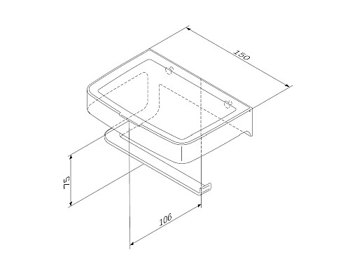 Держатель туалетной бумаги AM.PM Inspire V2.0 A50A341522 Черный матовый Держатель туалетной бумаги AM.PM Inspire V2.0 A50A341522 Черный матовый