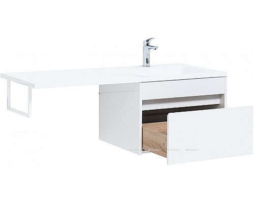 Тумба под раковину Aquanet Токио 120 236916 подвесная Белая