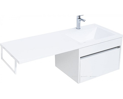 Тумба под раковину Aquanet Токио 120 236916 подвесная Белая