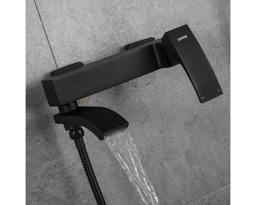 Смеситель для ванны Gappo G07-6 G3207-6 Черный матовый
