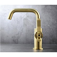 Смеситель на раковину матовое золото Bronze de Luxe 1760'SLoft 1178CG