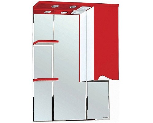 Зеркало со шкафом Bellezza Эйфория 80 R 4619113001031 с подсветкой Красное