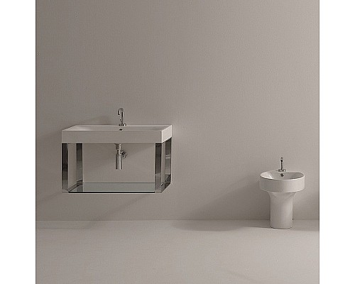 Раковина Kerasan Cento 80 353301*1 Белая