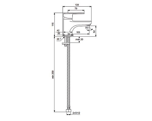 Смеситель для раковины Vidima Logik BA275AA Хром