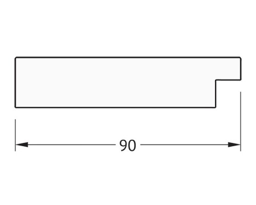 Зеркало Evoform Exclusive 116х56 BY 1150 с фацетом в багетной раме - Алюминий 90 мм