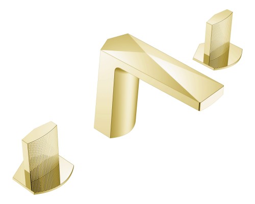 Смеситель врезной на 3отв. Boheme Venturo Matt Gold, ручка TOUCH