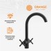 Смеситель для кухни Orange Mia Черный матовый