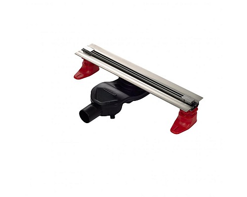 Душевой лоток BERGES SUPER Slim 400 матовый хром боковой