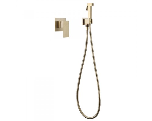 Гигиенический душ со смесителем Abber Daheim AF8225G Золото матовое