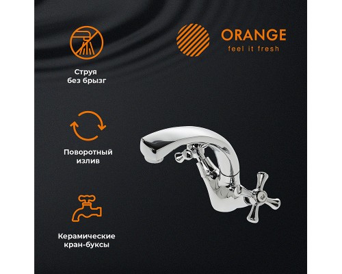 Смеситель для раковины Orange Classic M Хром