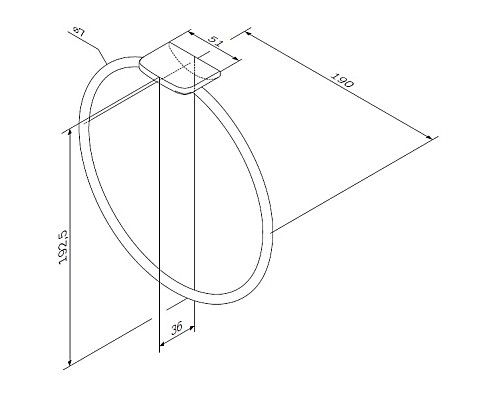 Кольцо для полотенец AM.PM Inspire 2.0 A50A34400 193 мм Кольцо для полотенец AM.PM Inspire 2.0 A50A34400 193 мм