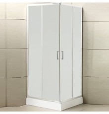 Душевой уголок BelBagno Uno 90х90 профиль Хром стекло рифленое