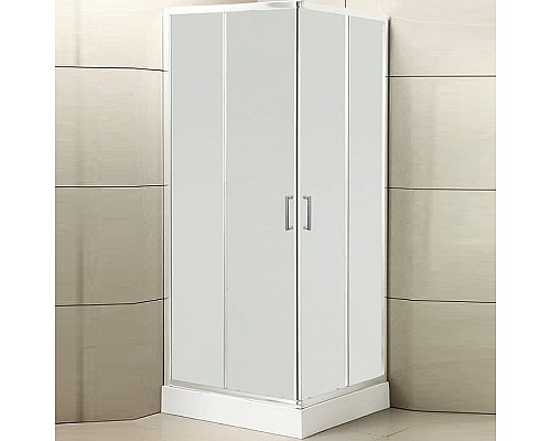 Душевой уголок BelBagno Uno 90х90 UNO-195-A-2-90-P-Cr профиль Хром стекло рифленое