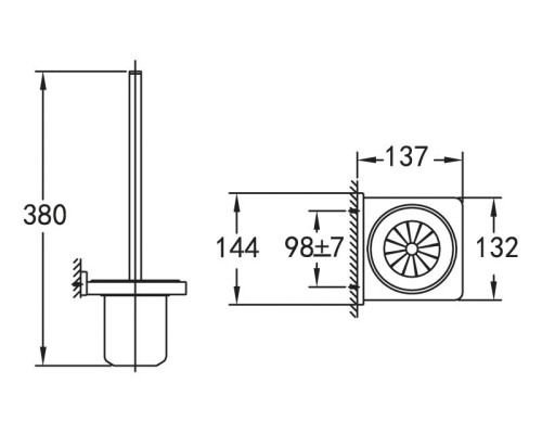 Держатель щетки для унитаза подвесной ART&MAX AM-F-8923