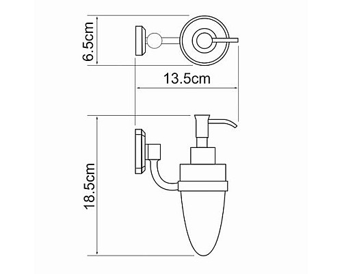 Дозатор для жидкого мыла WasserKRAFT K-3099