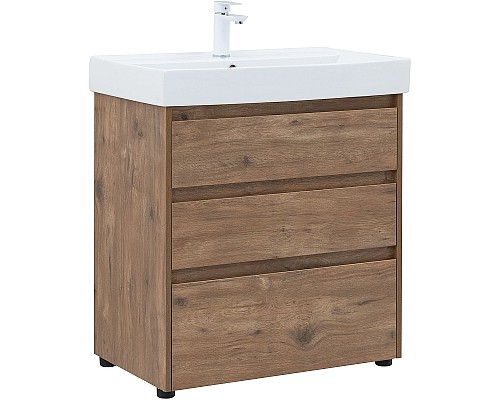 Тумба под раковину Aquanet Nova Lite 75 302474 Дуб рустикальный