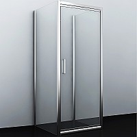 Душевой уголок WasserKRAFT Salm 100x100 27I42 профиль Хром стекло прозрачное