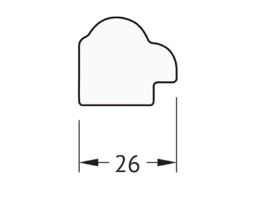 Зеркало Evoform Definite 128х68 Витая бронза