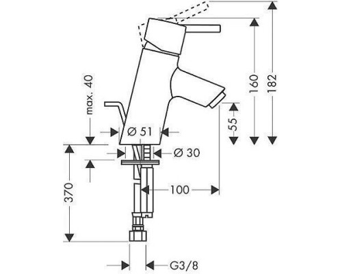 Смеситель для раковины Hansgrohe Talis S