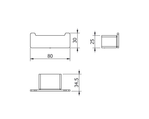Крючок двойной LANGBERGER 11332A