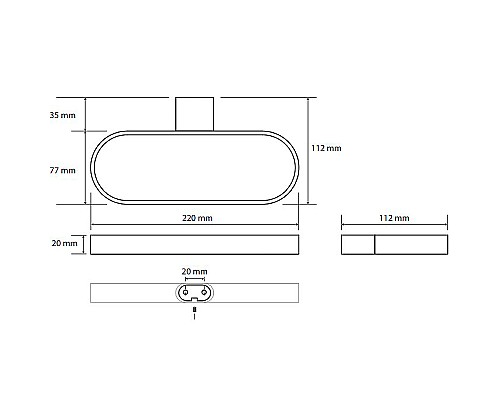 Полотенцедержатель Bemeta Organic 157104061 Хром
