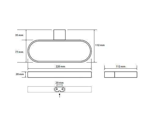 Полотенцедержатель Bemeta Organic 157104061 Хром