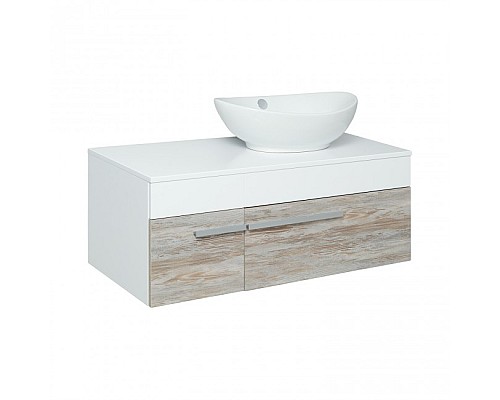 Тумба под раковину Runo ВУДЛАЙН 100 00-00001011 подвесная