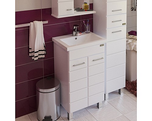 Тумба под раковину СанТа Омега 60 Белая