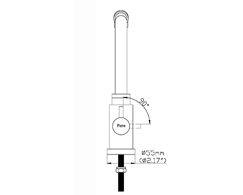 Смеситель для кухни Seaman Eco Koblenz SSN-2139A-SS (SSN-2139A) Сталь