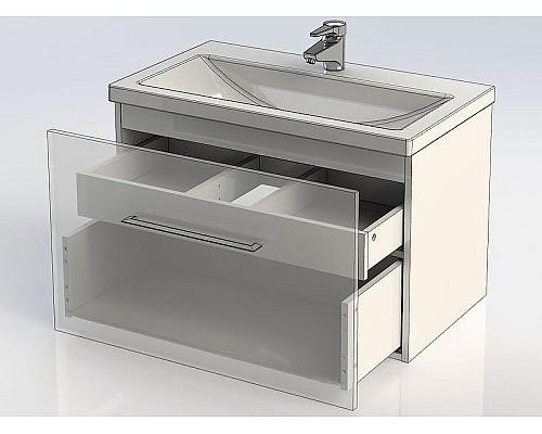 Тумба под раковину Aquanet Порто 70 241747 подвесной Белая