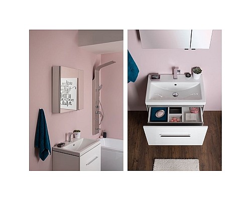 Тумба под раковину Aquanet Порто 70 241747 подвесной Белая