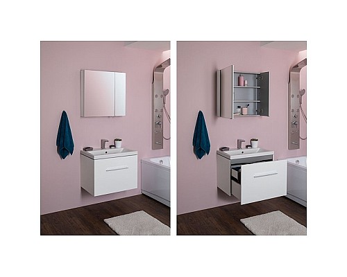 Тумба под раковину Aquanet Порто 70 241747 подвесной Белая