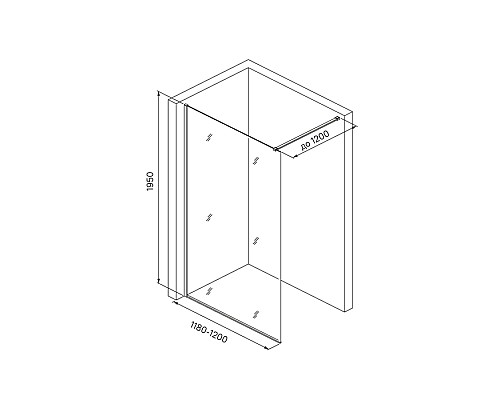 Душевая перегородка IDDIS Slide SLI8CS2i23