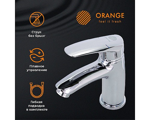 Смеситель для раковины Orange Alfi M18-021cr Хром
