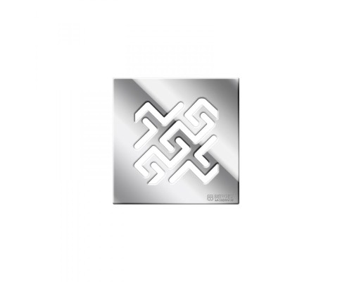 Трап BERGES ZENTRUM Antik 150х150 бронза выпуск D50/75/110 H74 вертикальный