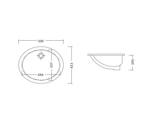 Раковина Devon&Devon White 50 2RALS50 Белая