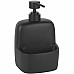 Дозатор для жидкого мыла WasserKRAFT K-8499BLACK с емкостью для губки Черный матовый