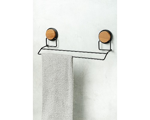 Полотенцедержатель Fixsen Magic Wood FX-46002 двойной Черный матовый