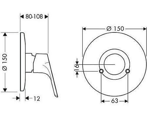 Смеситель для душа Hansgrohe Focus E2 31967000