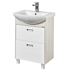 Тумба под раковину Aquaton Бекка PRO 60 1A196601BAC20 Белый Дуб сомерсет