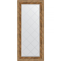 Зеркало Evoform Exclusive-G 125х55 BY 4058 с гравировкой в багетной раме - Виньетка античная бронза 85 мм