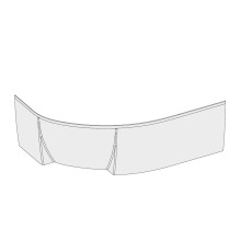 Передняя панель для ванны Ravak ROSA II CZ41200A00 P 170 см белая