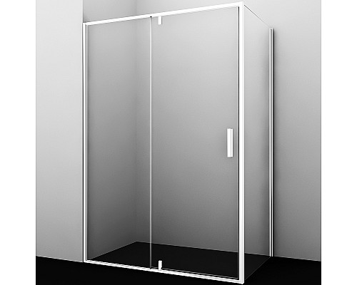 Душевой уголок WasserKRAFT Neime 120x90 19P07 профиль Белый матовый стекло прозрачное